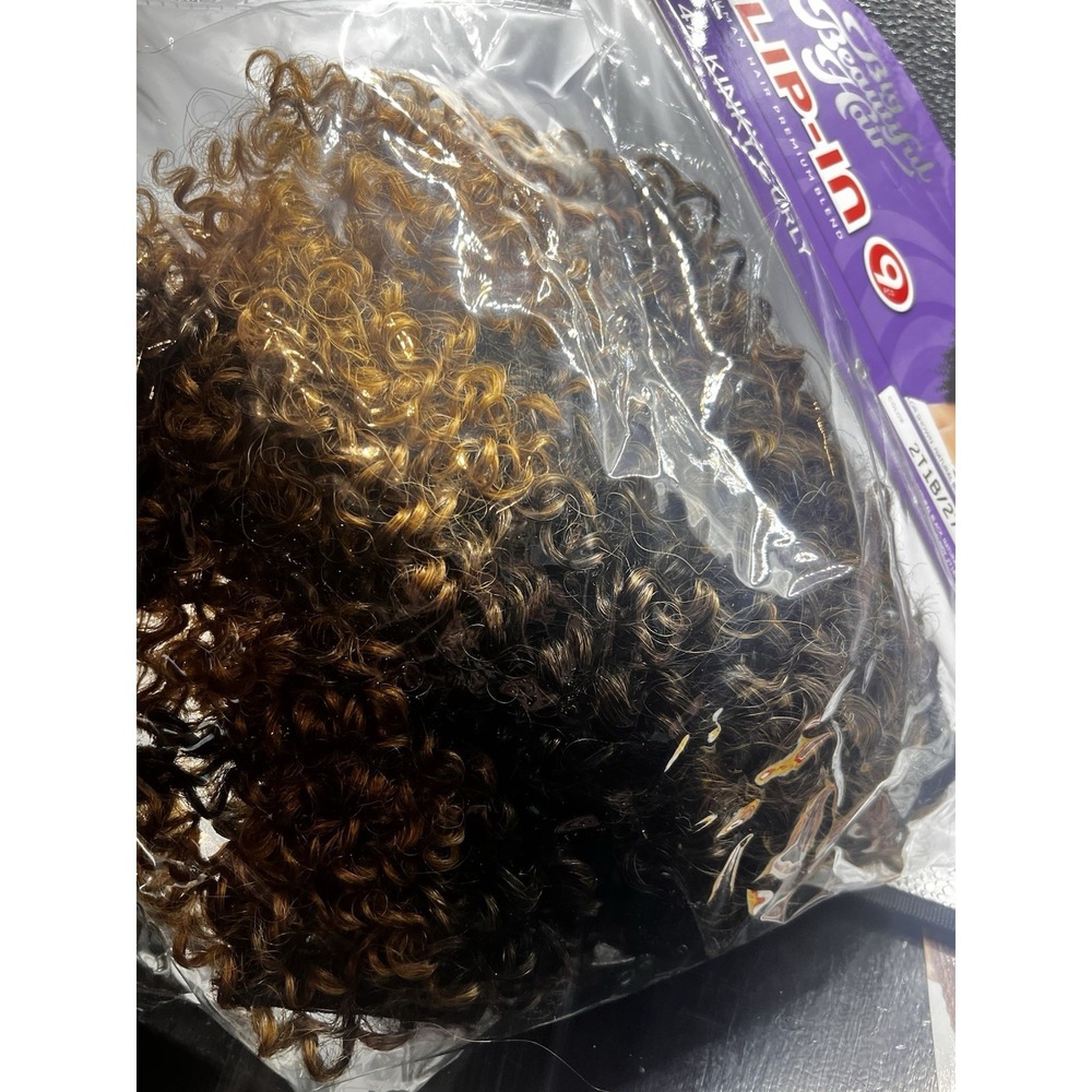 Outre Big Beautiful Human Hair Premium Blend CLIP-IN 12pcs 4A Kinky Curl 2T1B